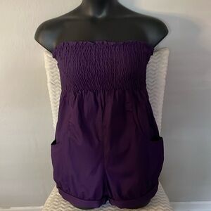 Xhilaration Women Purple Romper